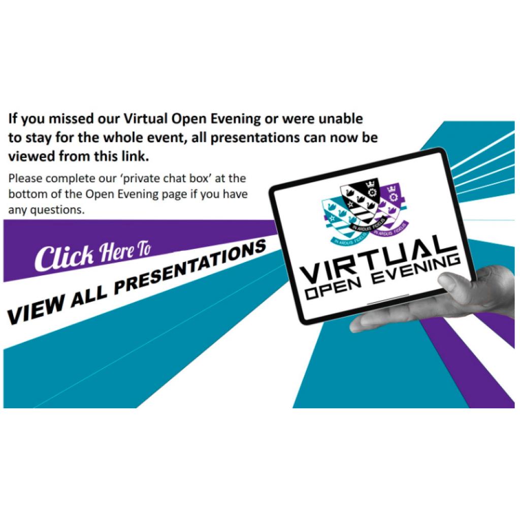RUNNING A SUCCESSFUL VIRTUAL OPEN EVENT WITH LIVE Q&A – SELBY HIGH SCHOOL
